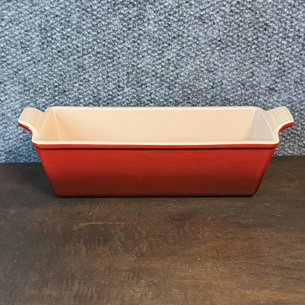 LE CREUSET LOAF DISH 33/28CM CERISE RED NEW Label Must SEE